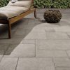 Beynac Grigio, Warm Grey Aged Tile External Patio Mixed Sizes