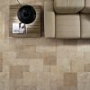 Beynac Taupe Earthy Colour Tones And Aged Surface Tiled Living Area