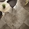 Rivoli Moka Tumbed Porcelain Tile 750 x 750mm Cafe Floor