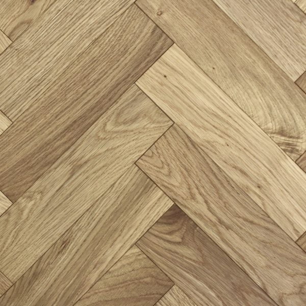 Natura Satin Oiled Oak Herringbone Flooring