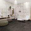 Gotham white concrete effect porcelain tile