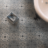 Laureat Burst Circular patterned Porcelain Tile Bathroom Floor