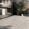 Milan White Terrazzo Stone Effect Porcelain Patio Floor Tiles