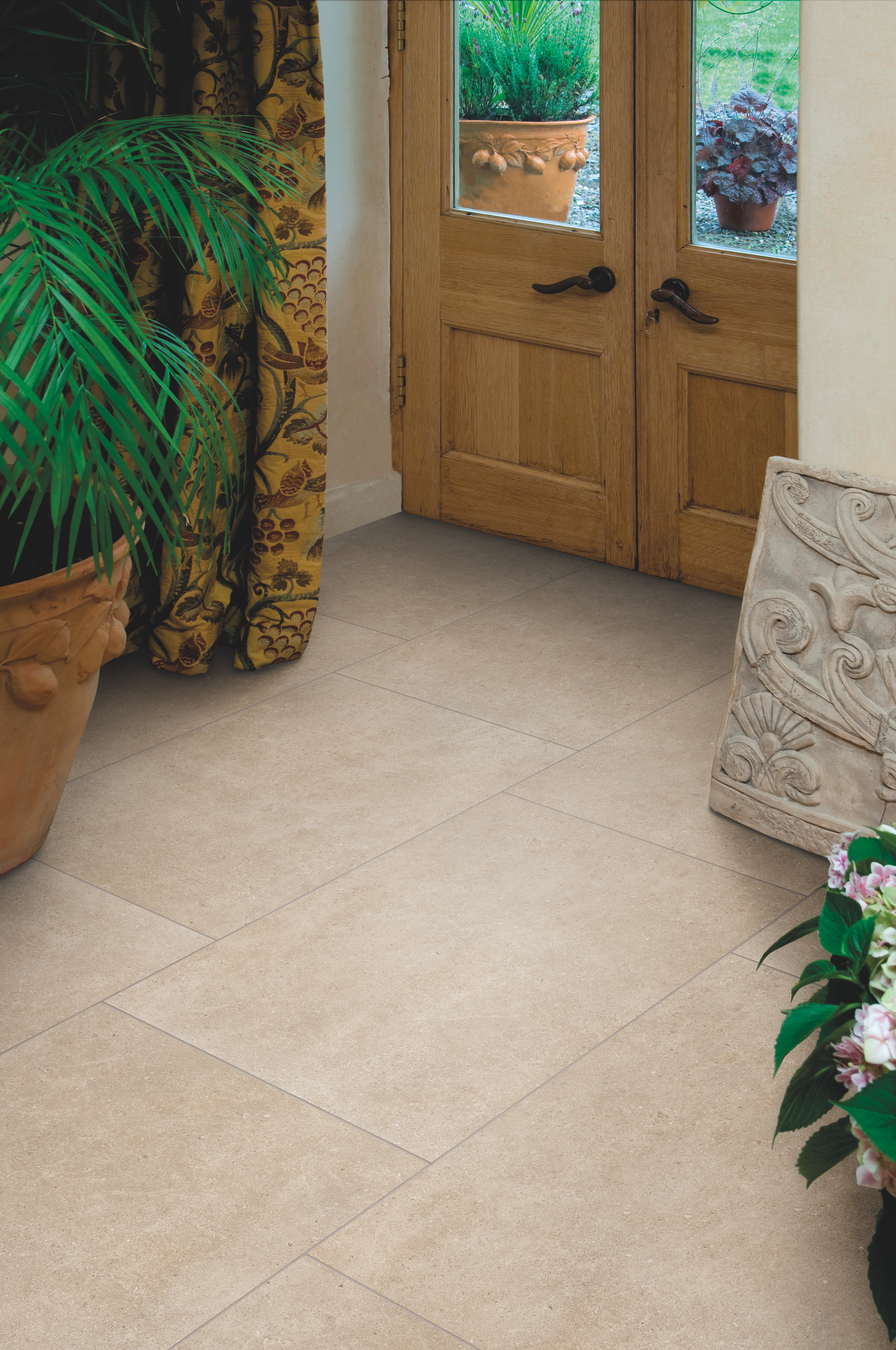 Mosman Sand Rectified Porcelain Tile Kitchen Lobby 600 x 900mm