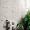 Bianco Calacatta Italian Porcelain Marble Effect Hexagon Mosaic