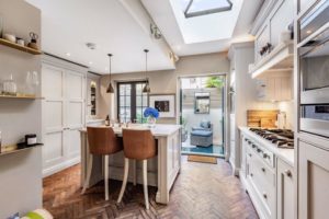 Henham Aged Oak Flooring in beautiful kitchen