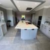 Kitchen with Chambord Grey Limestone Effect Porcelein Floor Times