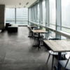 Maurienne Anthracite Black Quartzite Restaurant Floor Tiles