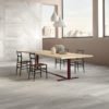 Tremosine Grey Travertine Effect Porcelain Tiled Floor And Wall