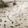 Monza Cream Terrazzo Floor Tile in living room