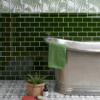 Lyme Metro Olive Green Bathroom Wall Tiles