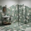 Woodland Glade Bathroom floor and wall tiles