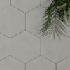 Woodland Glade Shadow White Field Hexagonal Tiles