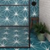 Lily Pad Peacock Shower Wall & Floor Tiles