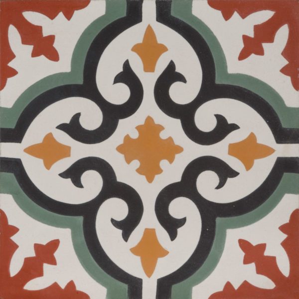 Quintessential Salisbury Encaustic Style Victorian Porcelain Tile