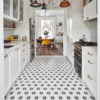 Mono Hexagon Porcelain Daisy Kitchen And Bathroom Tiles