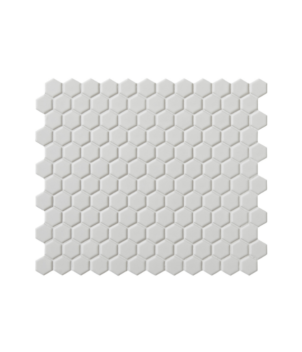 Mono Hex Porcelain Blanc