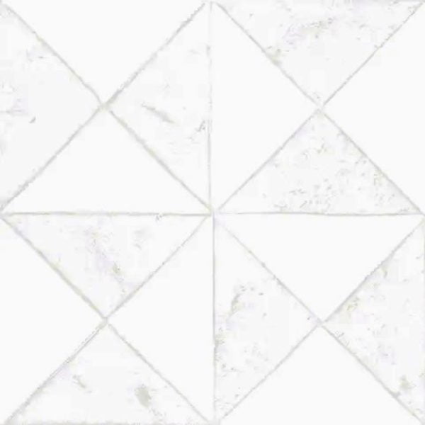 Sol White Geometric Porcelain Tile