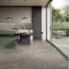 Hemingford Clay Brown Limestone Effect Indoor Outdoor Porcelain tiles