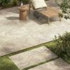 Romano Cream Travertine Effect Patio Floor Tiles